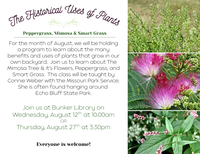 Historical Uses of Plants Program at Bunker Library