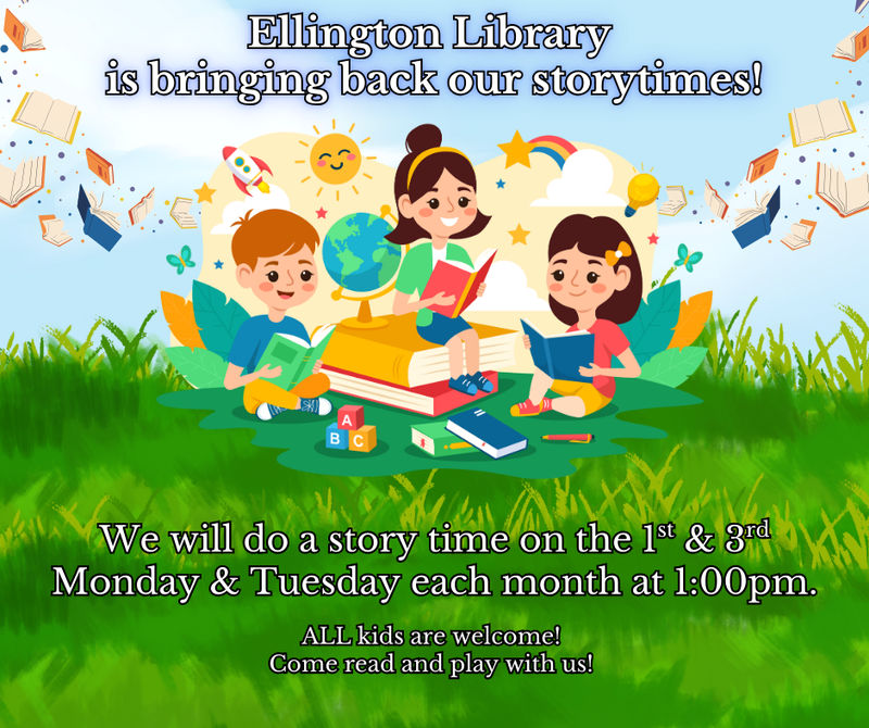 Storytime at Ellington Library Storytime at Ellington Library